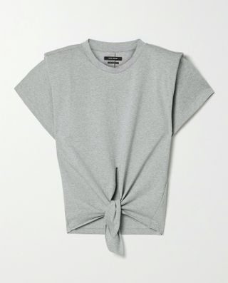 Isabel Marant + Belita Tie-Front Cotton T-Shirt