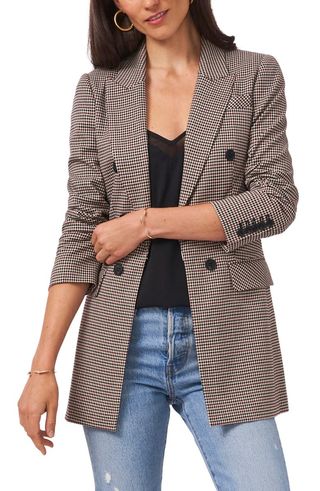 1.State + Double Breasted Longline Blazer