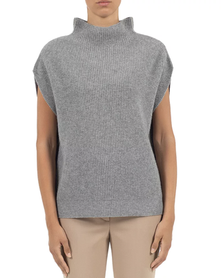 Peserico + Mock Neck Extended Shoulder Sweater