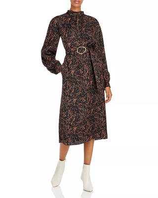 Lafayette 148 New York + Giana Marble Print Jacquard Dress