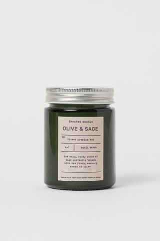 H&M Home + Olive and Sage Scented Candle