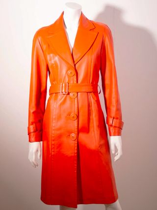 Vintage + Tara Jarmon Leather Trench Coat