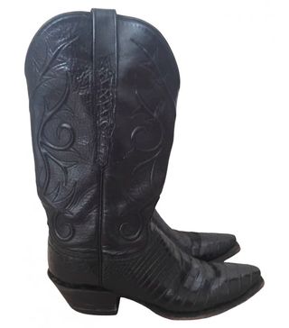 Vintage + Leather Cowboy Boots