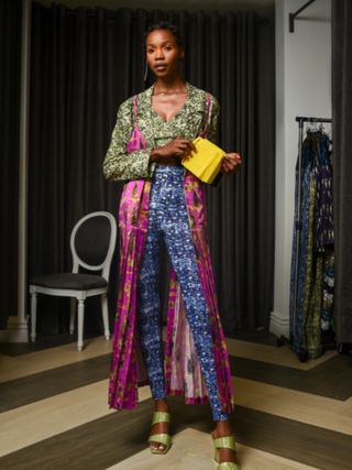 Lisa Folawiyo + Pleated Coat Dress