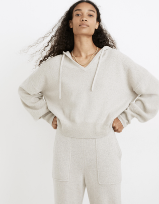 Madewell + (Re)sourced Cashmere Allendale Hoodie Sweater