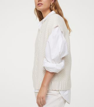 H&M + Cable-Knit Sweater Vest