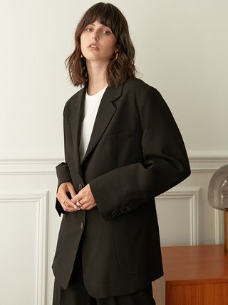Pixie Market + Black Tailored Blazer