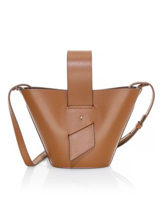 Carolina Santo Domingo + Mini Amphora Leather Bucket Bag