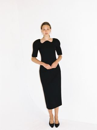 Recto + Structured Dress Black
