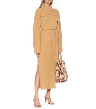 Mytheresa + Kora Wool-Blend Knit Midi Dress