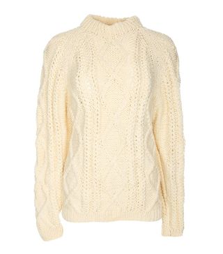 Rokit + 1970s Aran Wool Cream Chunky Knit