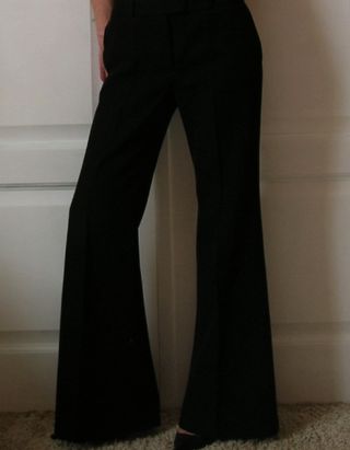 Chloé + Vintage 90th Pants Black Authentic Wool