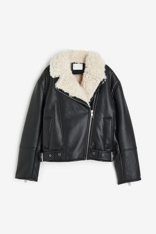 H&M + Teddy-Lined Jacket