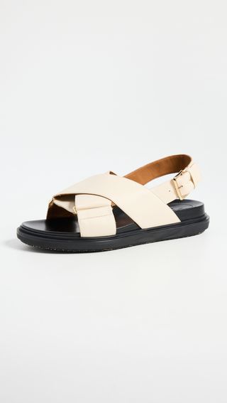 Marni + Fussbett Crisscross Sandals