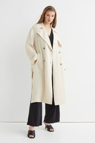 H&M + Double-Breasted Trench Coat