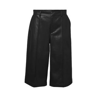 Vero Moda + Paulina Faux Leather Bermuda Shorts