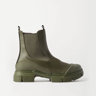 Ganni + Rubber Chelsea Boots