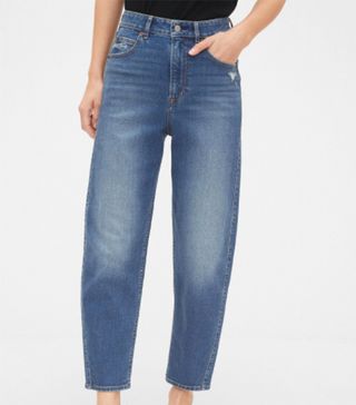 Gap + Distressed Barrel Jeans