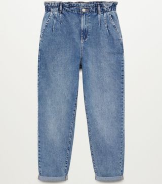 Mango + Waist Straight Baggy Jeans