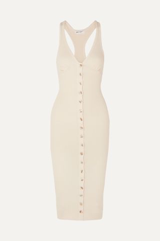 The Line by K + Harper Ribbed Stretch-Cotton Jersey Dress