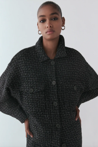 Zara + Textured Weave Overshirt