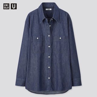 Uniqlo + U Denim Oversized Long-Sleeve Shirt
