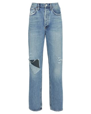 Agolde + Fitted 90s Straight-Leg Jeans