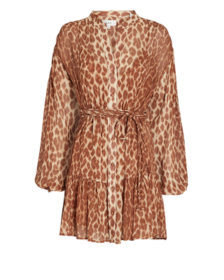 A.L.C. + Jen Silk Leopard Mini Dress