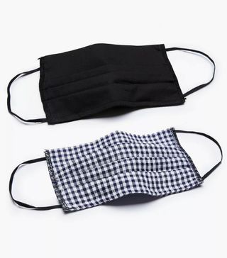 Dorothy Perkins + **Gingham and Black 2 Pack Reusable Face Coverings