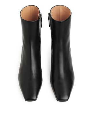 Arket + Square-Toe Ankle Boots