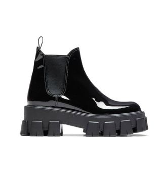 Prada + Monolith Patent Leather Booties. Rent From: