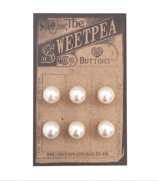 Sweetpea Studio + Vintage-Style Cream Pearl Shanked Buttons