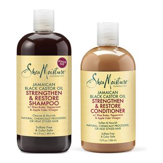 SheaMoisture + Jamaican Black Castor Oil Strength & Restore Shampoo & Conditioner Combination Pack