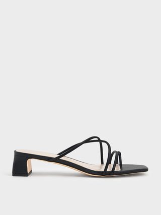 Charles & Keith + Strappy Toe Ring Sandals