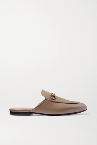 Gucci + Princetown Horsebit-Detailed Leather Slippers