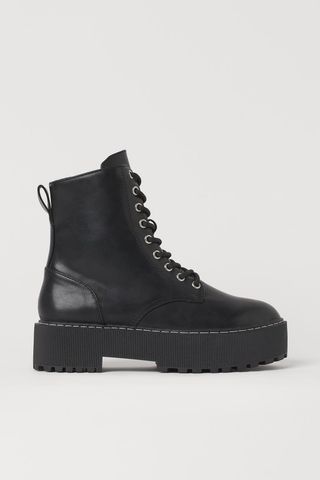 H&M + Chunky Combat Boots