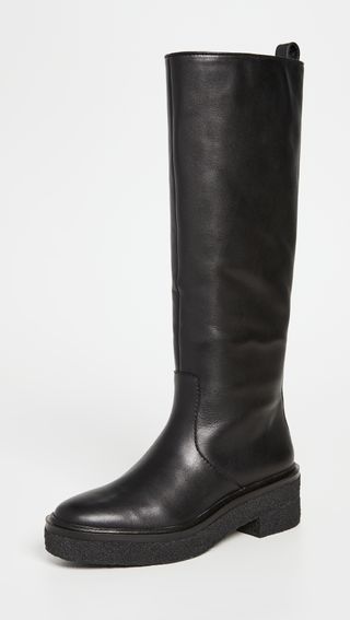 Loeffler Randall + Tall Shaft Boots With Crepe Sole