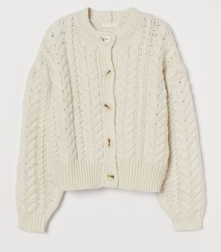 H&M + Cable-Knit Cardigan