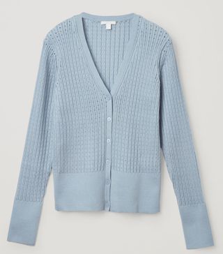 Cos + Knitted Silk Mix Cardigan