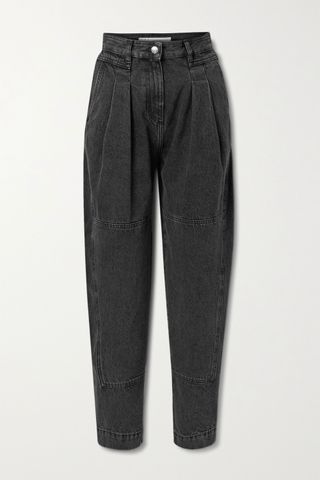 Iro + Vangir Pleated High-Rise Tapered Jeans