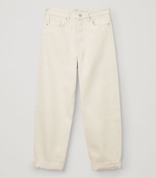 COS + High-Waist Organic Cotton Tapered Jeans