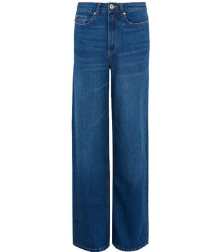 M&S Collection + High Waisted Wide Leg Jeans