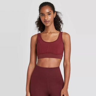 JoyLab + Ribbed Panel Bra