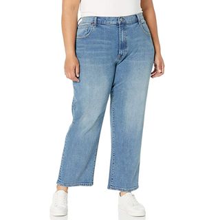 The Drop + Miranda High-Rise Straight Fit Ankle Jean