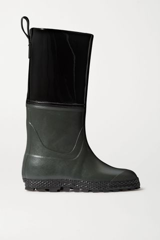 Ludwig Reiter + Gardener Rubber and Patent-Leather Rain Boots