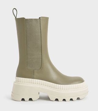 Charles & Keith + Olive Rhys Chelsea Calf Boots