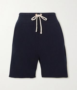 Les Tien + Yacht Frayed Cotton-Jersey Shorts