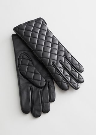 & Other Stories + Quilted Leather Gloves