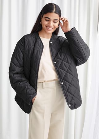 & Other Stories + Double Breasted Quilted Jacket