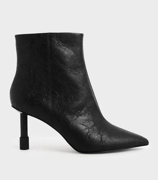 Charles & Keith + Stiletto Heel Ankle Boots